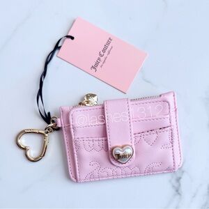 JUICY COUTURE Wallet Lovely Girl Tab Card Case - Pink